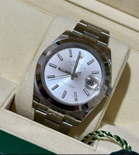 NOS Rolex Datejust 41 126300 Silver Dial Oyster NFC