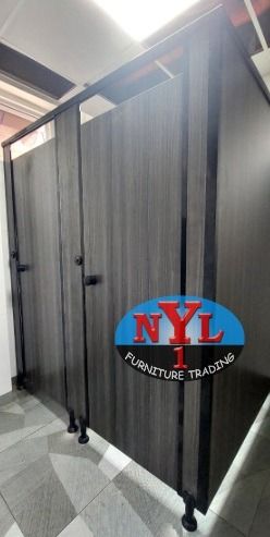 Nylon Black Toilet Partition - OFFICE PARTITION