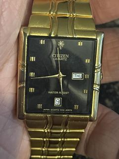 Orig Citizen Tank Gold strap unisex watch