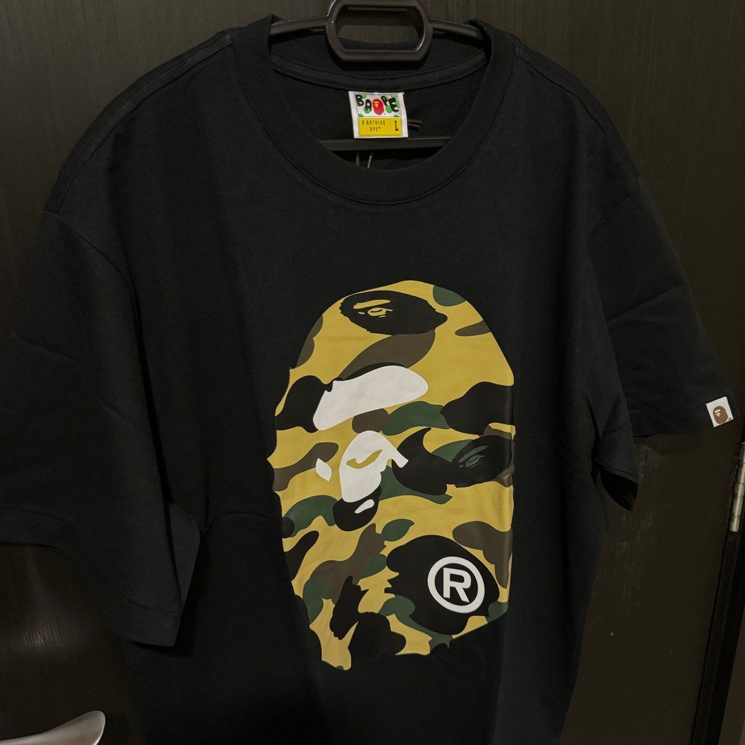 Original Bape Camo T Shirt A Bathing Ape Baju L size