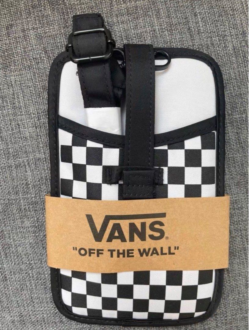 Original Vans Checkered Sling Crossbody Shoulder Phone Bag Women s Fashion Bags Wallets Cross body Bags on Carousell