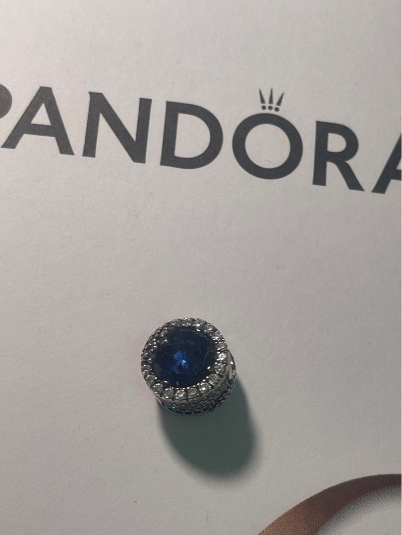 Blue dazzling snowflake charm discount