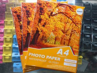 Photo paper Glossy A4 size 115gsm (100sheets per pack)