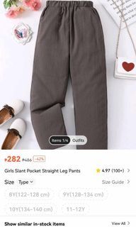 pocket straight leg pants