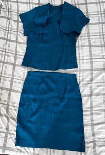 Preloved Officewear Blazer, Inner Sando, and Skirt Set