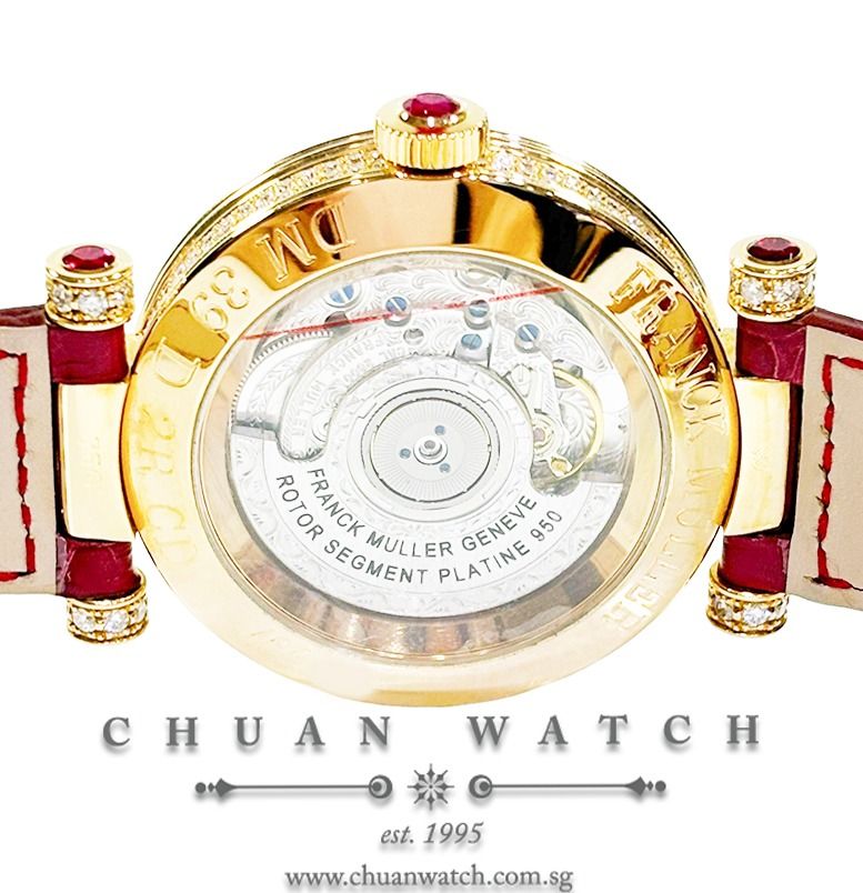 Franck muller mystery set tourbillon baguette diamonds and rubies top