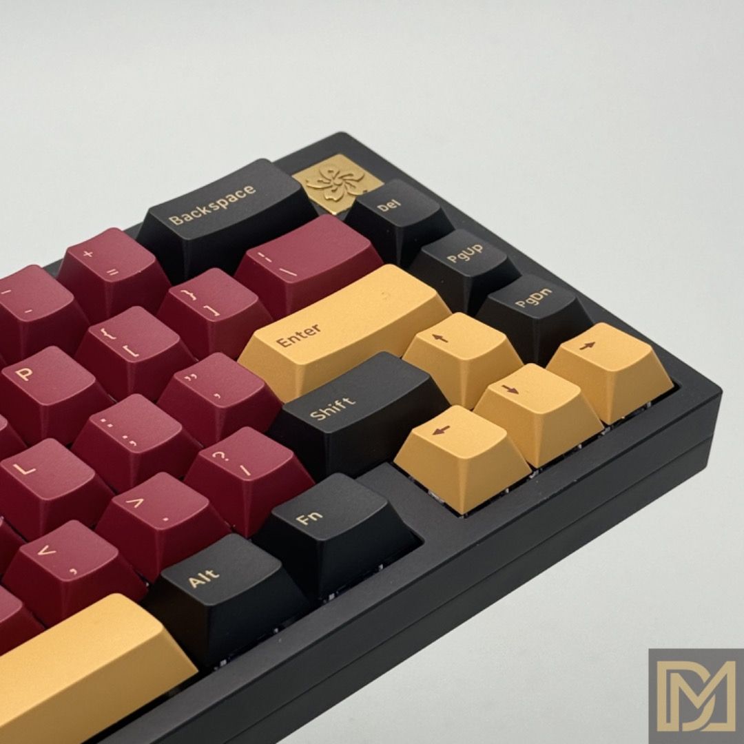 Red Samurai Keycap PBT Double Shot Cherry GMK Keycaps 168pcs RedSuns ...
