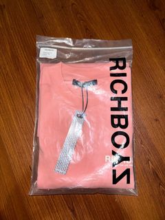 Richboyz Drop Shoulder Tee - Pastel Pink