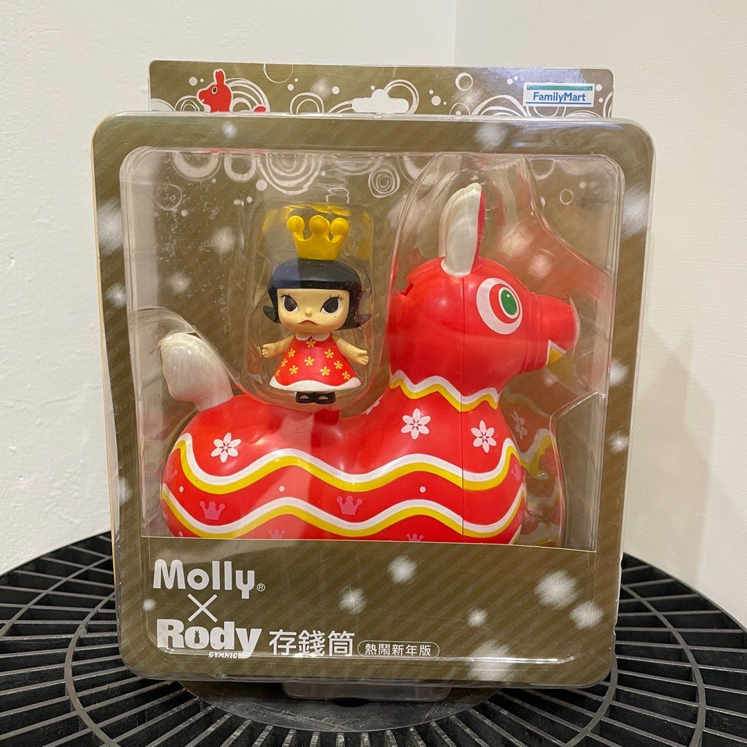 Rody x Molly 跳跳馬公仔存錢筒, 書籍、休閒與玩具, 玩具、公仔