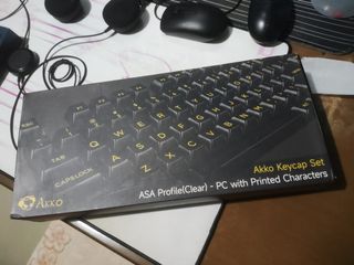SELLING] Mechanical Keyboard keycaps - Akko ASA PC Translucent Black Keycaps