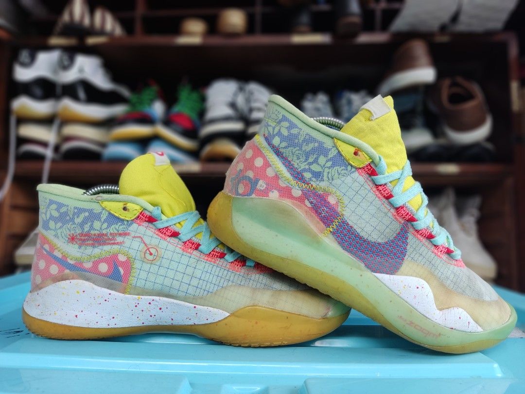 Sepatu Basket Nike Zoom KD 12 'EYBL Peach Jam' size 40, Fesyen