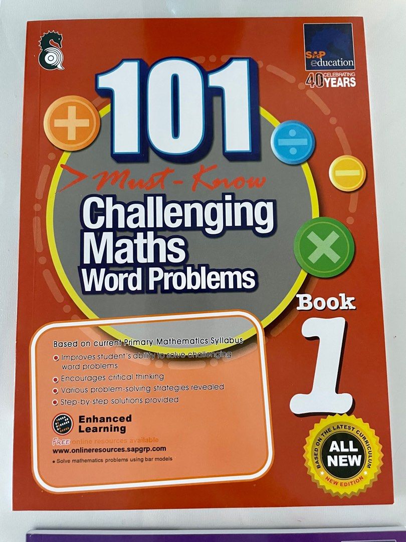 101 Must-Know Challenging Maths Word Problems Book, Hobbies & Toys ...