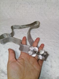 Silver Mesh Dress Belt