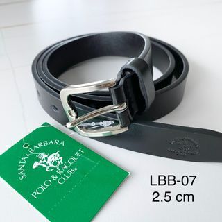 Size 36 and 38 Santa Barbara Polo & Racquet Club #07 Ladies' Leather Belt Square Buckle 2.5cm width