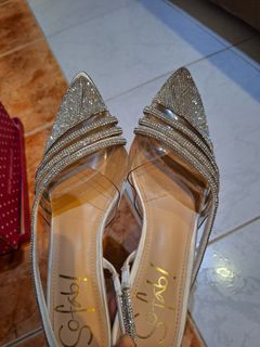 So Fab Heels / silver / transparent heels