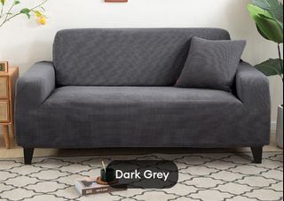 Sofa cover for 2 seater grey color