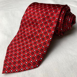Stafford Red Checkered Necktie