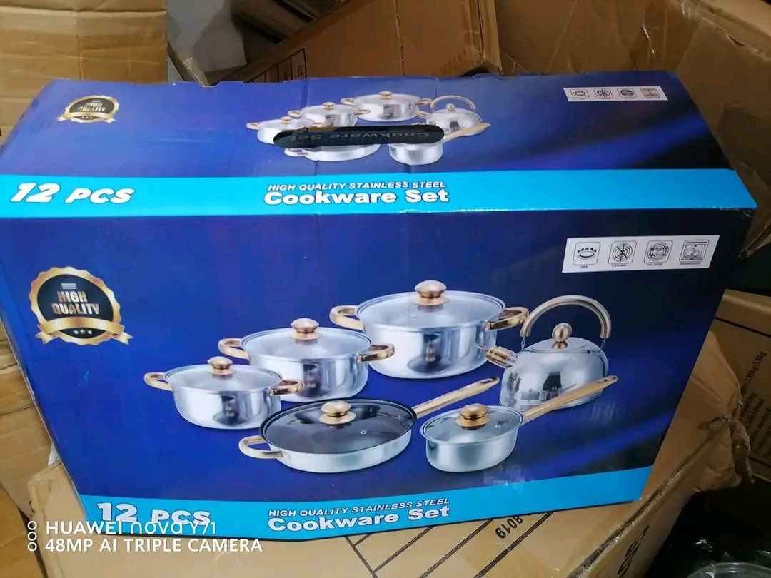 Stainless Steel Cookware set 12pcs (Category: Cookers) located in Manila. Submitted by bongsy999mall (Listing ID 1302418449, Image 1). Description: .