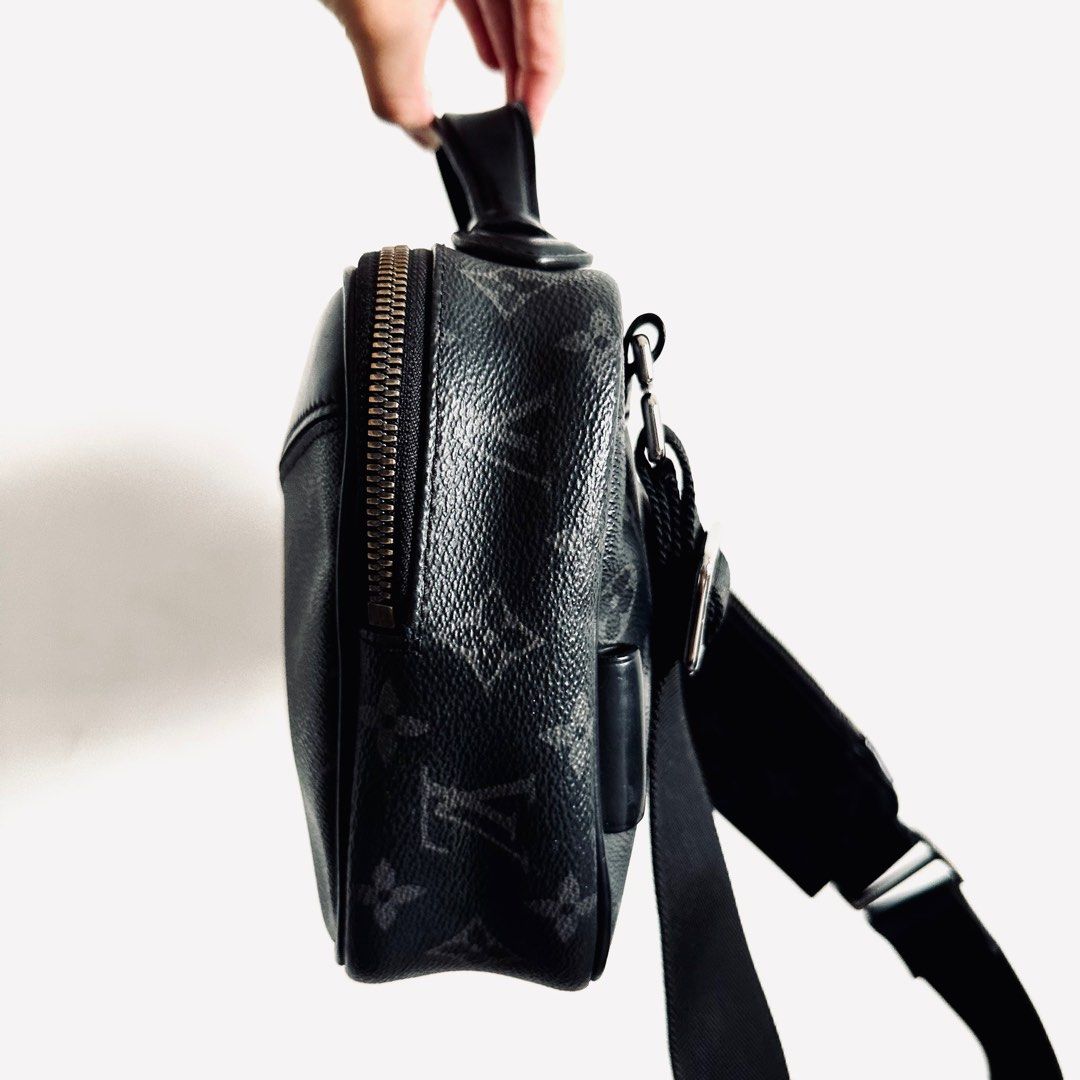 STEAL Louis Vuitton LV Explorer Monogram Eclipse Logo Bumbag Belt Top Handle Shoulder Sling Bag Authentic