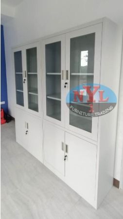 STEEL GLASS WITH GLASS DOOR/SIGNATURE CABINET- OFFICE PARTITION