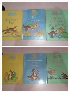 [TAKE ALL x3] Vintage Old Dinosaur Books Hardbound Hard Cover The Land Before Time Series, Dinosaur Fun , The Adventure, Over and Under Children's Book Collectible Old Print Collector Retro Classic 90s Collection