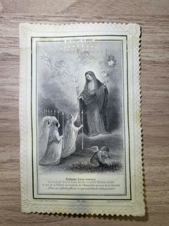 Antique 19th HOLY CARD BOOKLET "THE CHILDREN OF MARY "