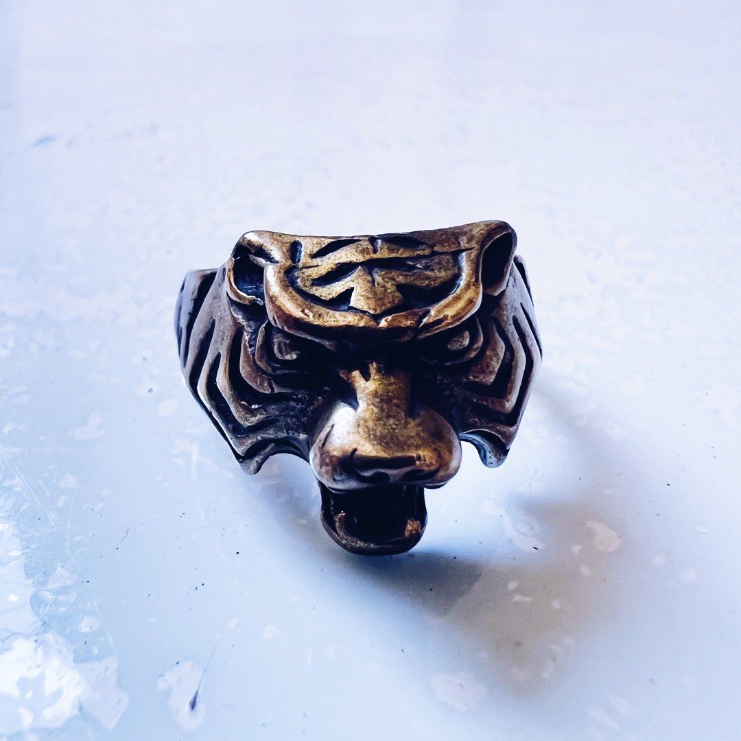 Tiger Face Ring Women s Fashion Jewelry Organisers Rings on Carousell
