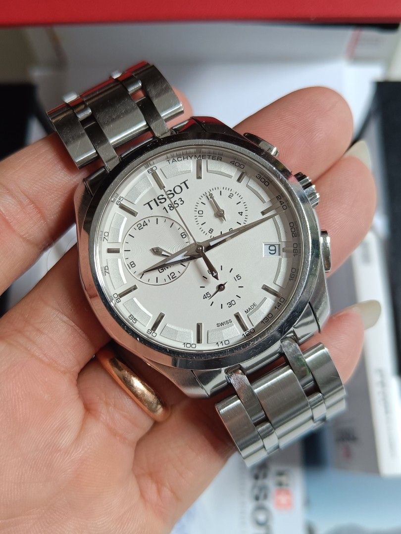 Tissot GMT CHRONOGRAPH T035439A original bekas Bagus normal semua siap pakai Barang Mewah Jam Tangan di Carousell