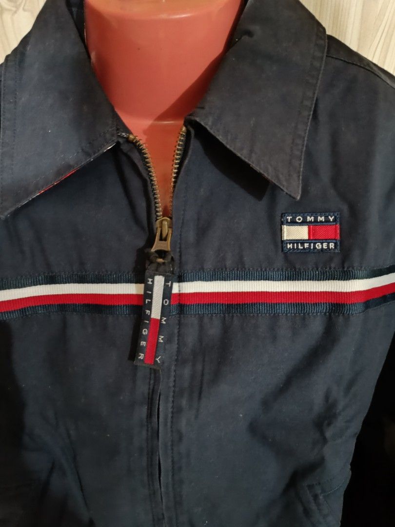 Tommy Hilfiger jacket for kids (Category: Babies & Kids Fashion) located in Manila. Submitted by the_simple_things (Listing ID 1302442688, Image 3). Description: Original/Authentic Tommy Hilfiger jacket Slightly used and in excellent condition Looks like new pa Very nice in actual very comfortable 100% cotton fabric Dark blue color Size: S/P for kids (fits approximate 7-12 yrs old) depends on kid's built From USA front ykk zipper closure with sid