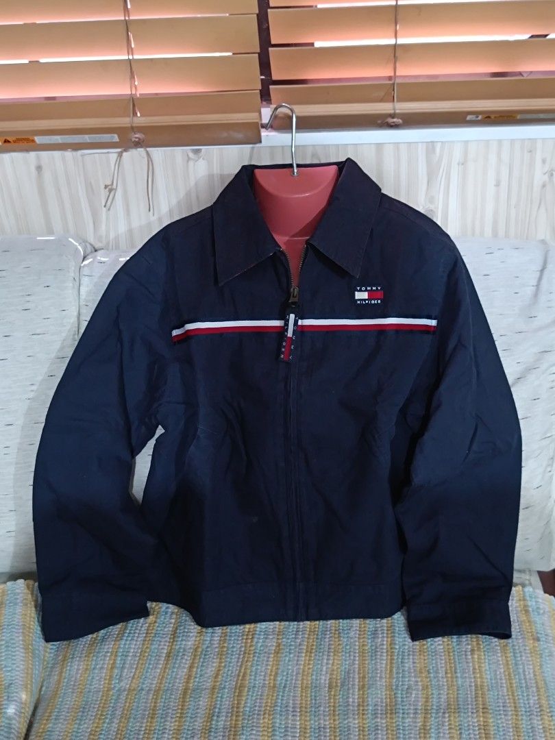 Tommy Hilfiger jacket for kids (Category: Babies & Kids Fashion) located in Manila. Submitted by the_simple_things (Listing ID 1302442688, Image 2). Description: Original/Authentic Tommy Hilfiger jacket Slightly used and in excellent condition Looks like new pa Very nice in actual very comfortable 100% cotton fabric Dark blue color Size: S/P for kids (fits approximate 7-12 yrs old) depends on kid's built From USA front ykk zipper closure with sid