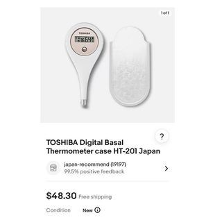 TOSHIBA Digital Basal Thermometer HT-201