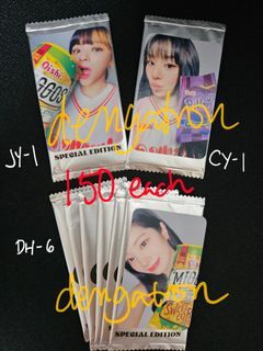 Twice x Oishi ver. 1 O Wow /  ver. 2 Snacktacular photocards and poster