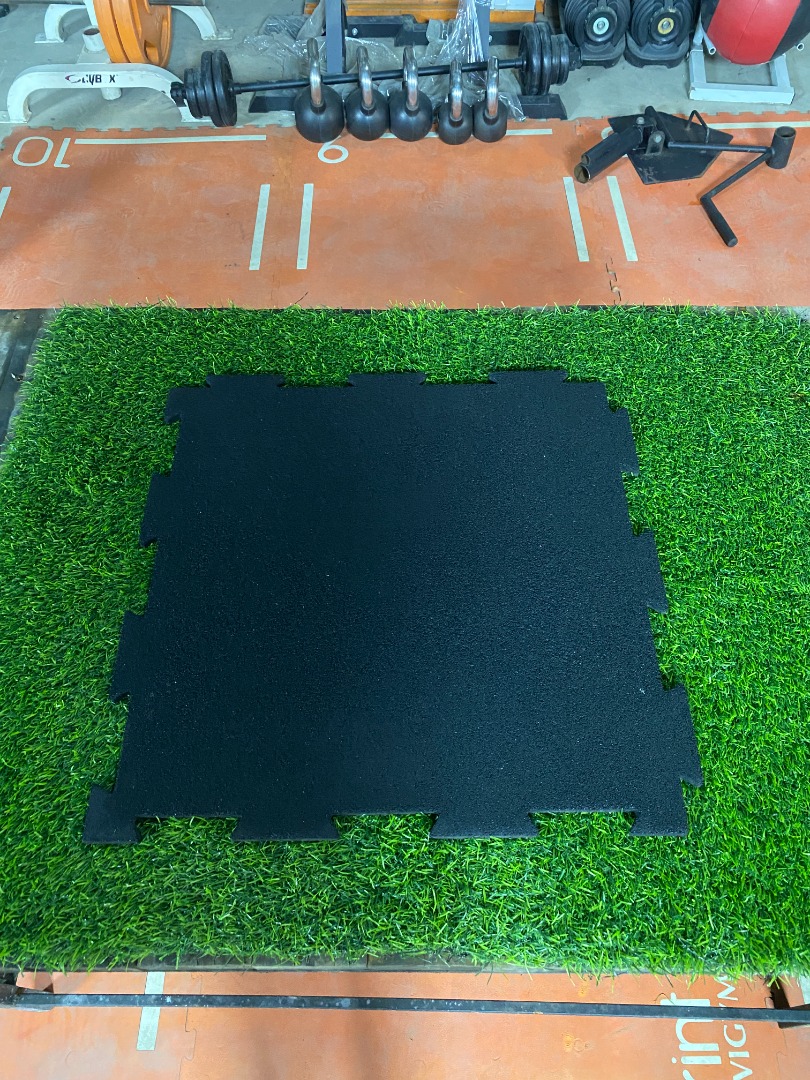 Used Interlocking Rubber Tiles Mat Getah, Sports Equipment, Other ...