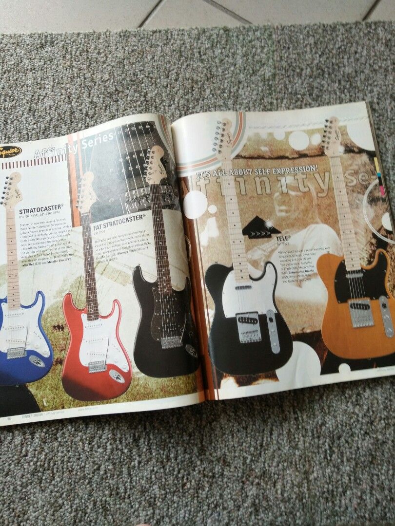 Vintage 2005 Fender Frontline 2005 guitar catalog, Hobbies & Toys