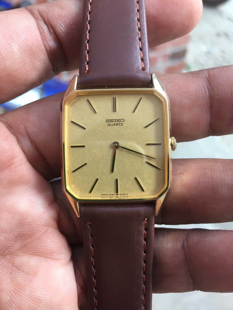 Vintage SEIKO TANK 7430-5440, Men's Fashion, Watches & Accessories