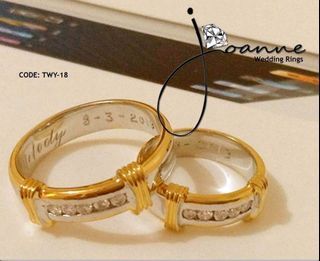 Wedding Ring / Two Toned Wedding Ring / Diamonds Ring
