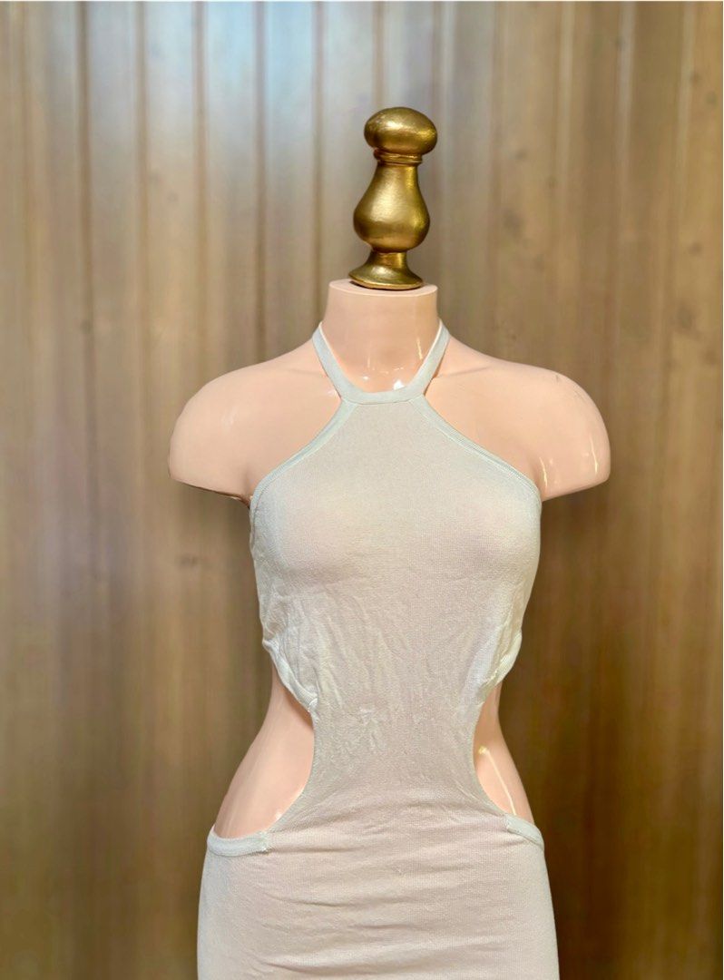 princess polly baby blue dress White Beach Sexy Dress, Size M, Women's Fashion, Dresses & Sets, Dresses on  Carousell