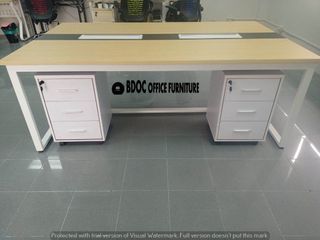 Workstation Table with Acrylic Panel / Office Partition / Office Furniture