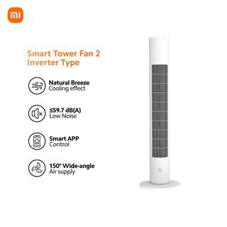 Xiaomi Mijia Bladeless Standing Tower Fan Air Cooler Mi Home APP Remote Control Model:BPTS02DM