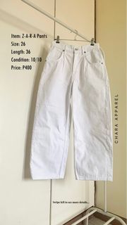 ZARA white pants