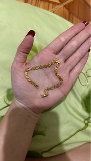 18k Saudi Gold Damascus Bracelet