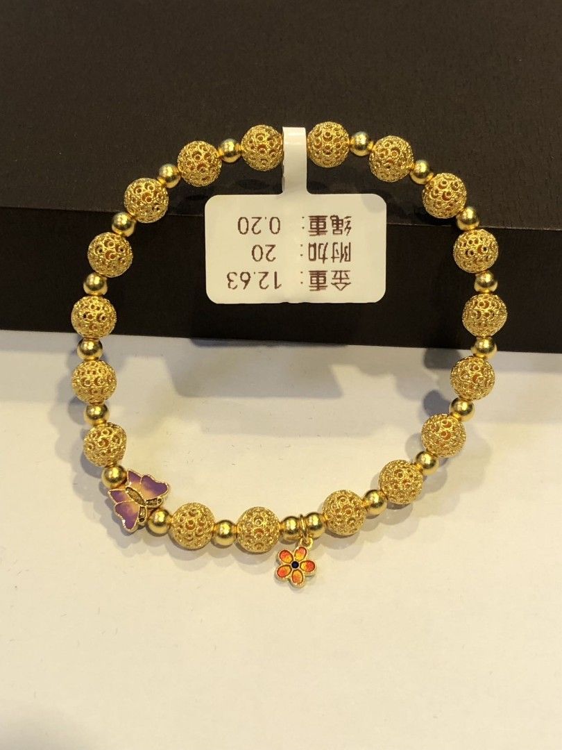俐格珠寶批發 純金9999 黃金古法手鍊 價格:洽詢