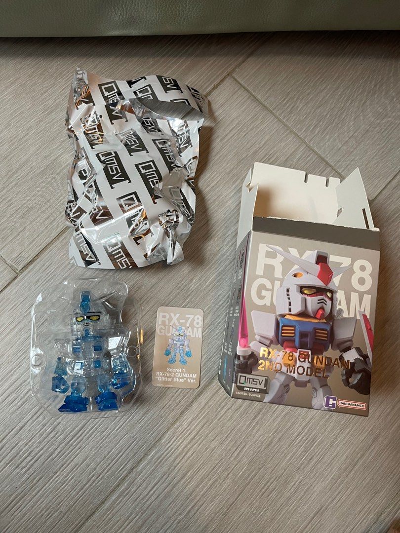 シークレット】QMSV mini RXー78ー2ガンダム(グリッターブルー）