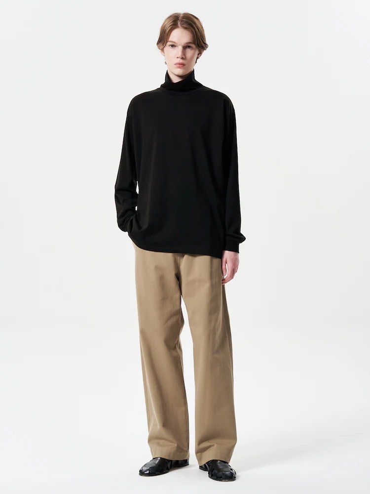 Auralee Washed Heavy Chino Slacks Light Brown | Cultizm