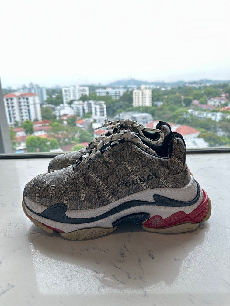 Authentic Gucci x Balenciaga triple s sneakers