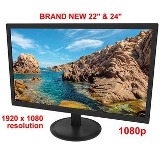 bnew 22" full HD 1080p monitor also 24 27 ips gaming 144hz 165hz curved