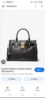 Brand New Michael Kors Medium Hamilton Bag with tag and paperbag