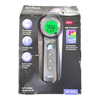 Braun No Touch 3-in-1 Thermometer - Touchless Thermometer for Adults, Babies, Toddlers and Kids – Fast, Reliable, and Accurate Results, Digital