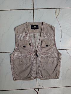 British khaki fishing vest