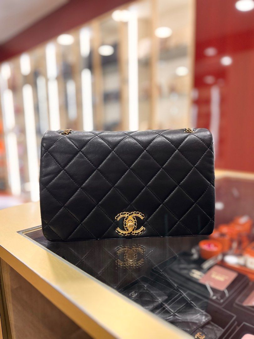 Chanel multi chain flap bag